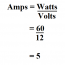 How to Calculate Amps.