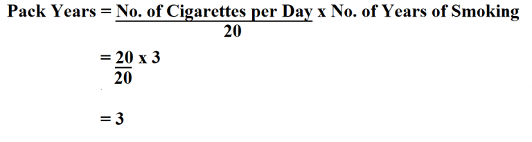 How to Calculate Pack Years.