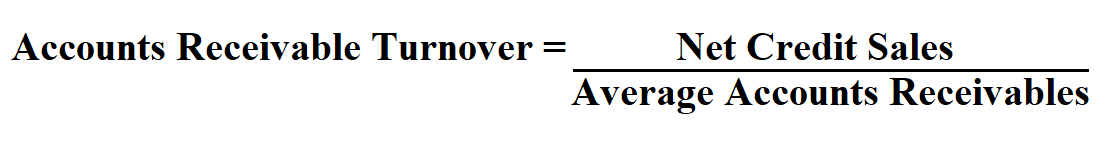 accounts receivable turnover formula example