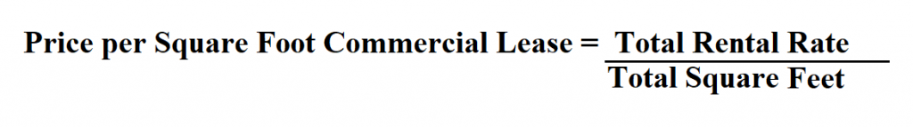 How To Price Per Square Foot Commercial Lease 