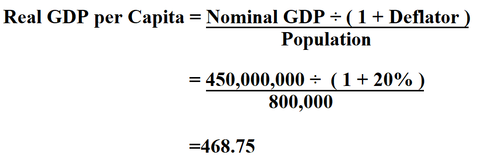 How To Calculate Real GDP Per Capita 