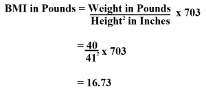 how to calculate your bmi in pounds