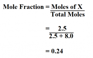 problem solving on mole fraction