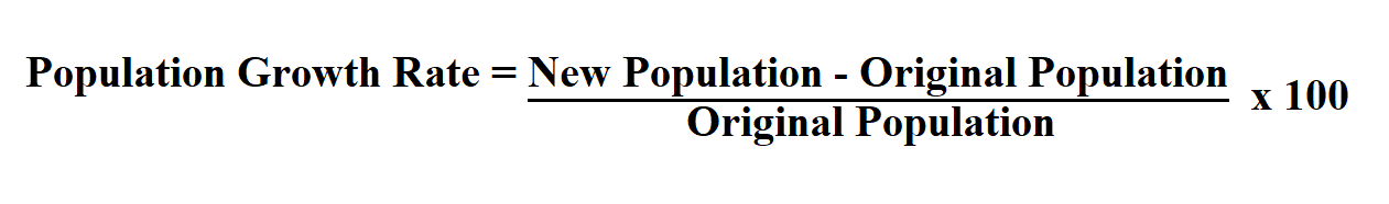 How To Calculate Population Growth Rate 