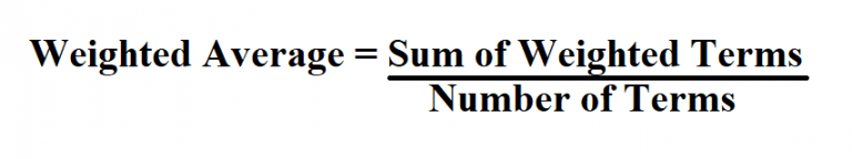 How To Calculate Weighted Average Of 2 Percentages