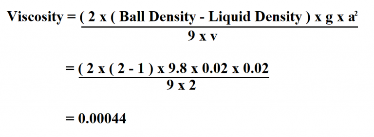 viscosity chemistry formula