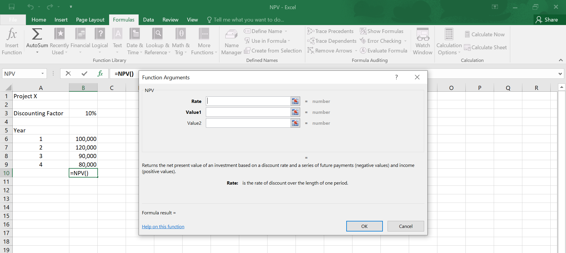 How To Insert Npv Formula In Excel Haiper 9752