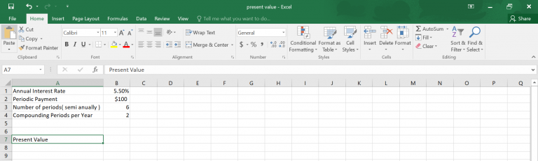 How to Calculate Present Value in Excel.