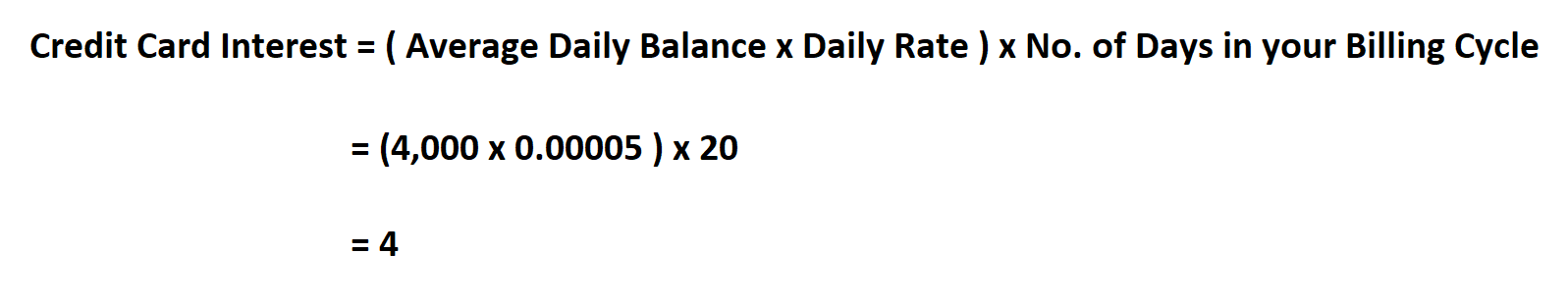 How to Calculate Credit Card Interest.