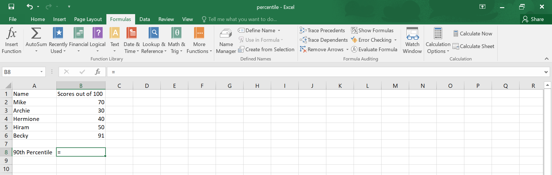 How to Calculate Percentile in Excel.