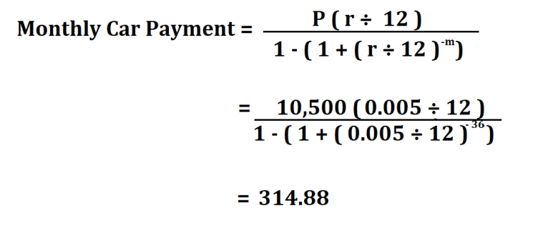 calculating car payment