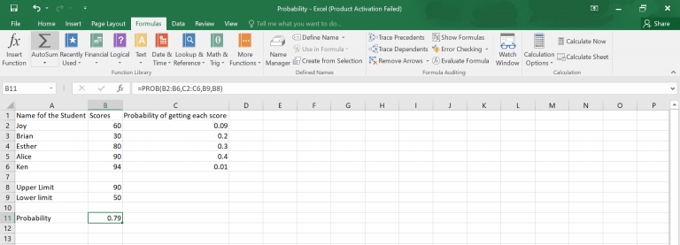 How to Calculate Probability in Excel.