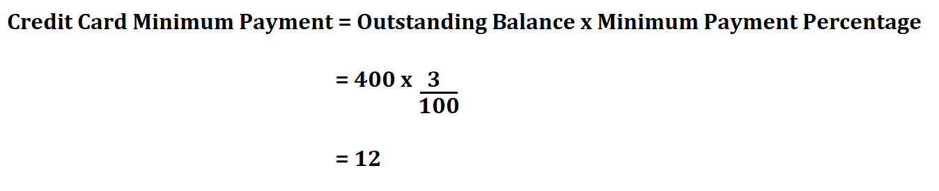 credit card min payment calculator