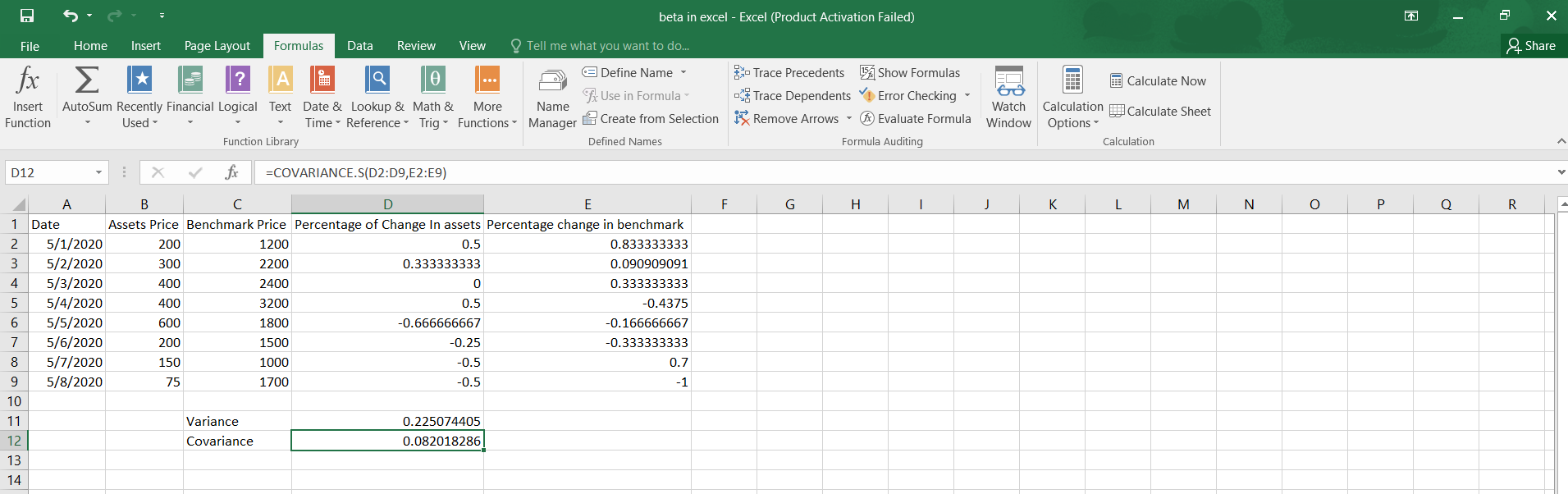 how-to-calculate-beta-in-excel